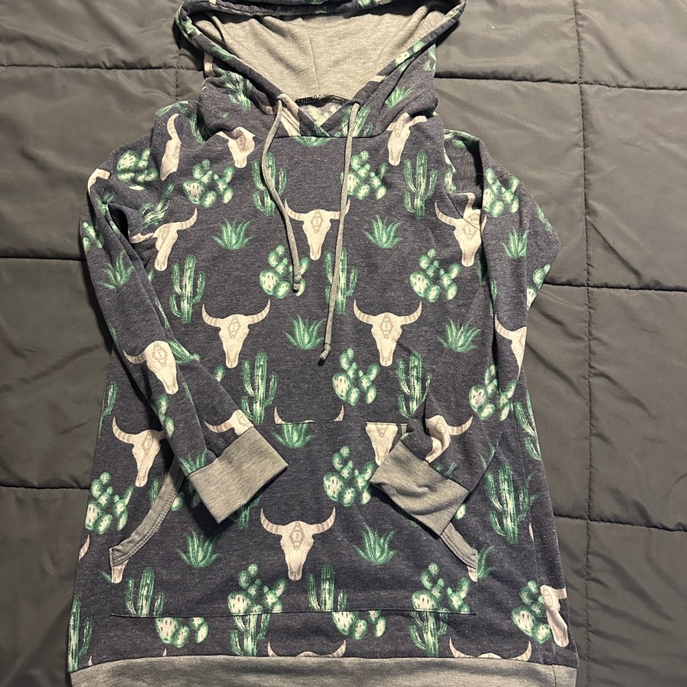 Cactus Print Hoodie